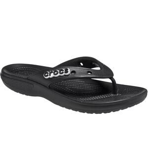 Crocs Classic Flip Flops Black Slip On Thong Sandals Womens 8/Mens 6 Water Shoes